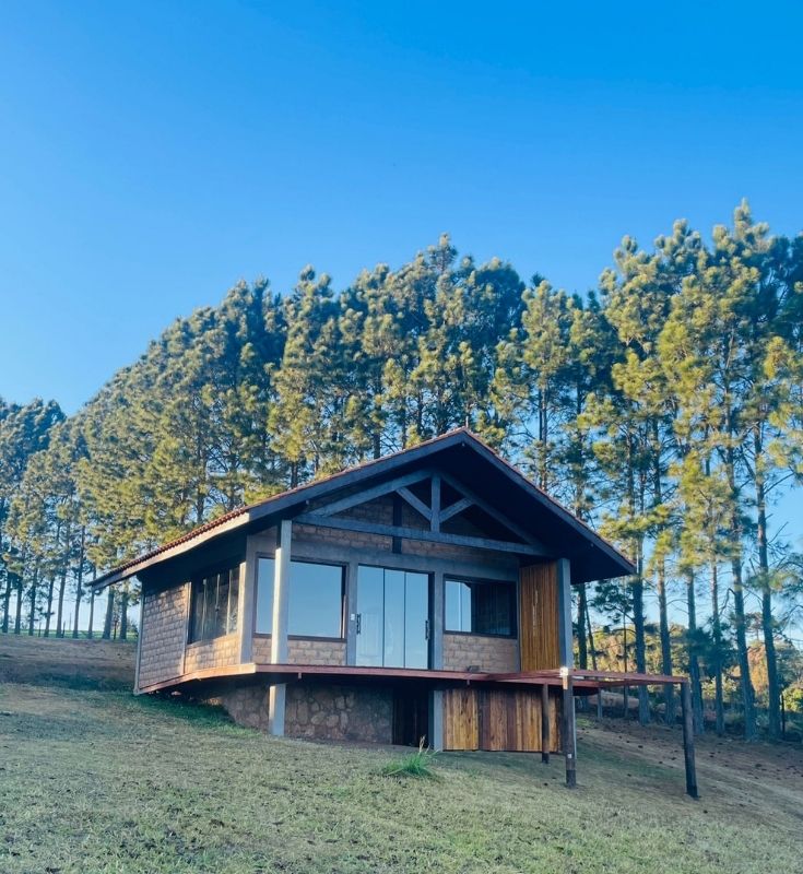 Varanda charmosa do Chalé Íris