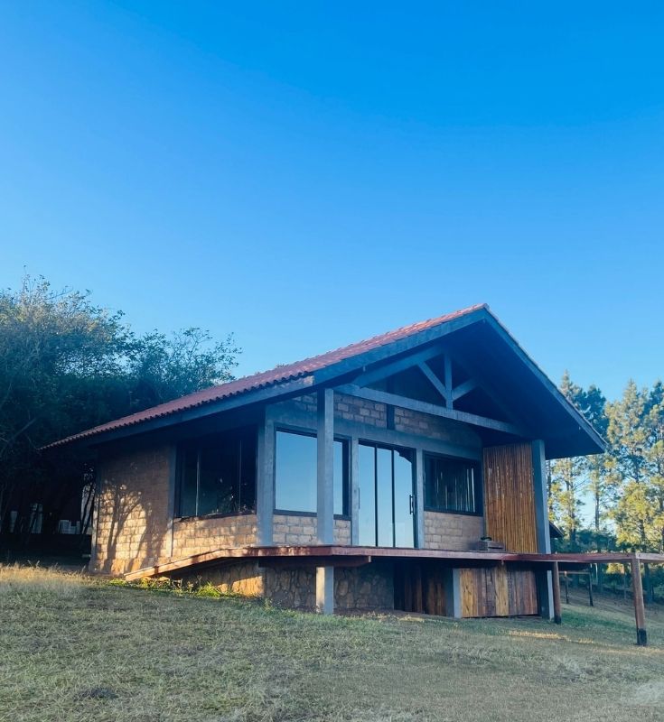 Banheira relaxante no Chalé Íris