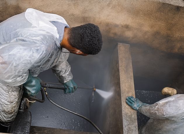 Equipe da Solution Ambiental atuando em serviços especializados